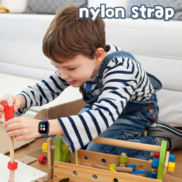 Alt view image 6 of 6 - Compatible with amiGo Jr Watch 2 1/Cosmo JrTrack 5 SE/5/Bark Watch Band | for AT&T amiGo Jr Watch 2 1/Cosmo Jr Track 5/4/3/2 SE/2/1/Bark Watch Soft Nylon Hook&Loop Sport Bands for Kids Boys Girls
