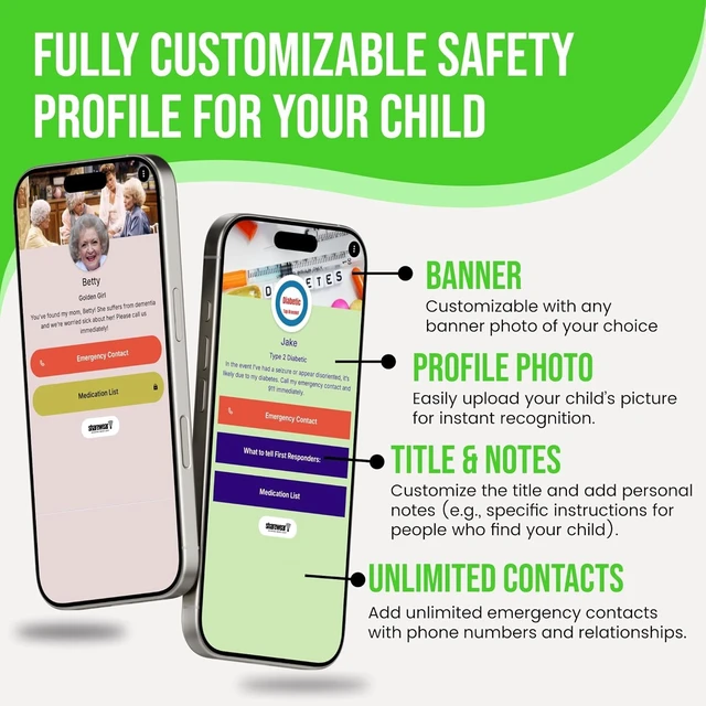 Alt view image 4 of 7 - Adjustable Kids ID Bracelet, NFC Safety Band, Waterproof, No Subscription | Waterproof silicone; not GPS; nonverbal kids medical info; tap-to-scan emergency contact; adjustable band