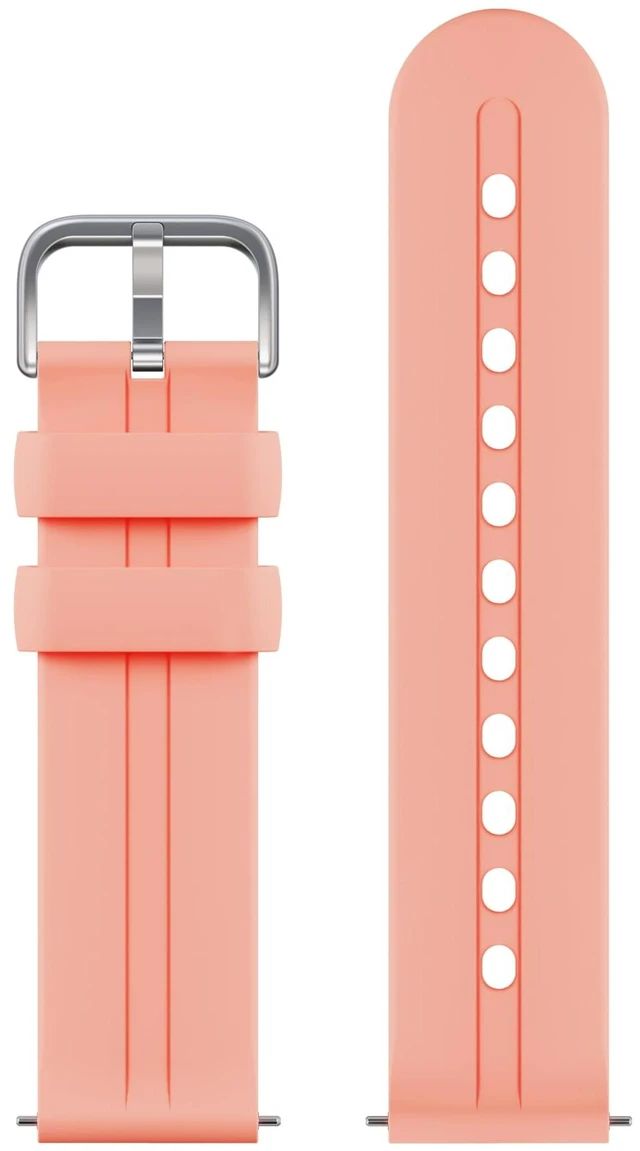 Main image of Watch Style Band, Kids Smartwatch Strap, Peachy Pink | Soft Silicone, Water Resistant, Sweatproof, Replacement Strap