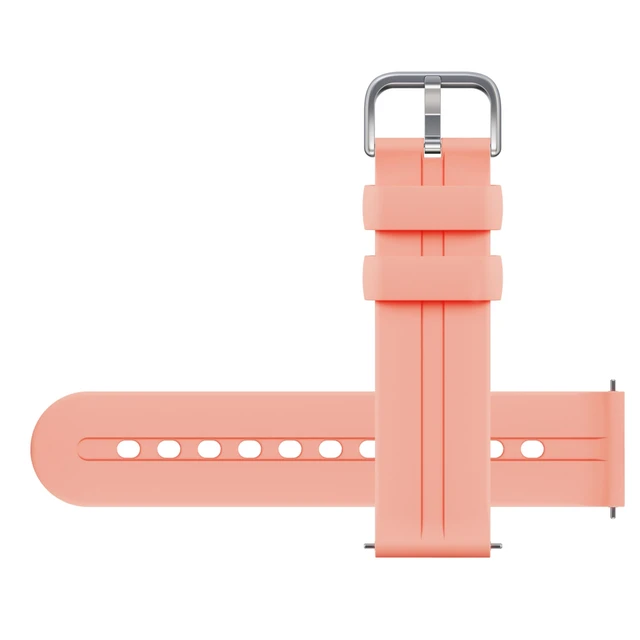 Alt view image 5 of 7 - Watch Style Band, Kids Smartwatch Strap, Peachy Pink | Soft Silicone, Water Resistant, Sweatproof, Replacement Strap