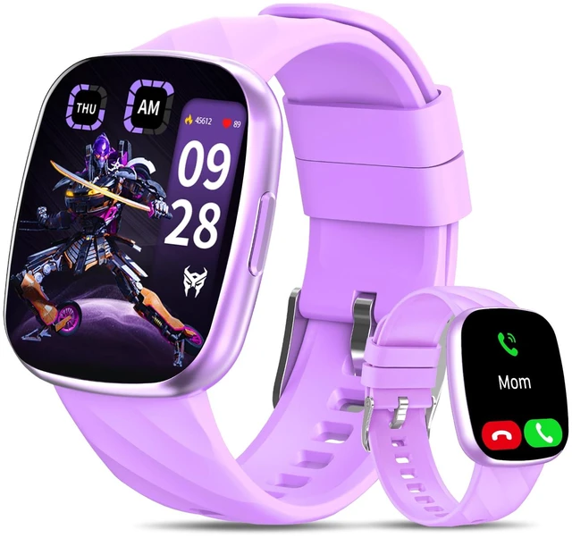 Main image of Kids Smart Watch for Boys & Girls,1.78" HD Touchscreen Fitness Tracker with Heart Rate & Sleep Monitor, IP68 Sports Activity Watch with Pedometer, Birthday Gift for 5-16 Year Olds,Pu