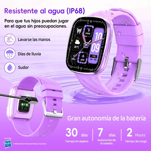 Alt view image 4 of 7 - Kids Smart Watch for Boys & Girls,1.78" HD Touchscreen Fitness Tracker with Heart Rate & Sleep Monitor, IP68 Sports Activity Watch with Pedometer, Birthday Gift for 5-16 Year Olds,Pu