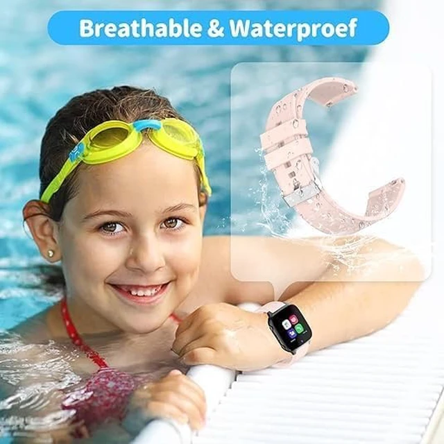 Alt view image 4 of 7 - 5-Pack Bands Compatible for VTech KidiZoom DX4 Smart Watch for Kids, Replacement Sport Waterproof Silicone Wristbands, Small Size Waterproof Watch Strap
