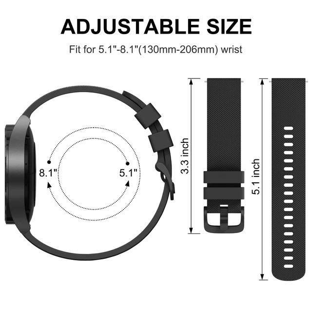 Alt view image 5 of 6 - Silicone Bands for SyncUP Kids Watch 2/1 Band, Soft Sport Replacement Bands Compatible with Tmobile Sync UP Kids Watch 2/1 Band, 3 PACK (Black+Navy Blue+Grey)