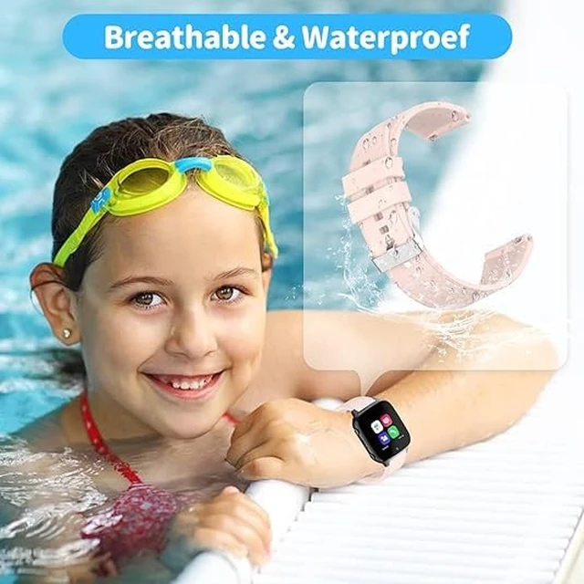 Alt view image 4 of 7 - 5-Pack Bands for Sootingot P70, Monowul P70 Kids Smart Watch, Replacement Sport Waterproof Silicone Wristbands