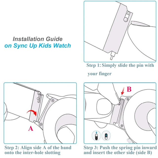 Alt view image 6 of 6 - Kids Nylon Bands for SyncUP Kids Watch 2/1, Hook&Loop Band for Boys Girls | Breathable, Lightweight & Adjustable The Perfect Replacement Band for Active Children