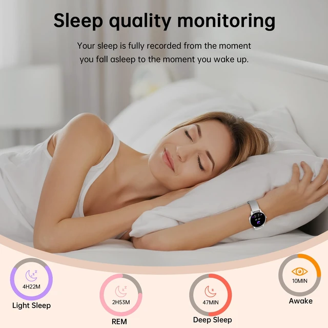 Alt view image 4 of 7 - Smart Watch for Women(Answer/Make Calls), 1.27" HD Screen Fitness Tracker with Heart Rate/Sleep Monitor, 130+ Sport Modes IP68 Waterproof Activity Tracking, Smartwatch for Android iPhone