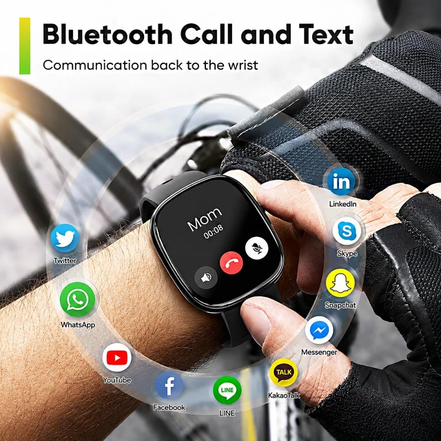 Alt view image 3 of 7 - Smart Watch for Men/Women, Fitness Tracker with 120+ Sport Modes | 10 Day+Battery Life/IP68 Waterproof/3 Bands/Bluetooth Make/Answer Call/SpO2 Sleep Heart Rate Monitor/ Android iOS