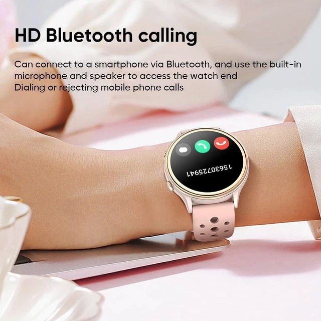 Alt view image 2 of 7 - Smart Watches for Women Android/iPhone, Fitness Trackers with Answer/Call | Step Counter/Sleep Tracker/Period/Heart Rate/SpO2 Monitor, Health Watch for 100+ Sports Modes, IP68 Waterproof, 2 Bands