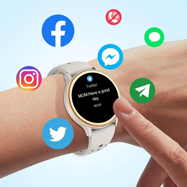 Alt view image 6 of 7 - Smart Watches for Women Android/iPhone, Fitness Trackers with Answer/Call | Step Counter/Sleep Tracker/Period/Heart Rate/SpO2 Monitor, Health Watch for 100+ Sports Modes, IP68 Waterproof, 2 Bands