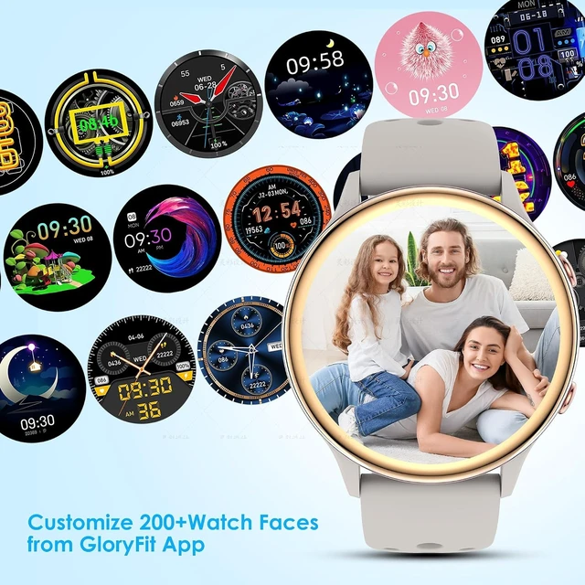Alt view image 7 of 7 - Smart Watches for Women Android/iPhone, Fitness Trackers with Answer/Call | Step Counter/Sleep Tracker/Period/Heart Rate/SpO2 Monitor, Health Watch for 100+ Sports Modes, IP68 Waterproof, 2 Bands
