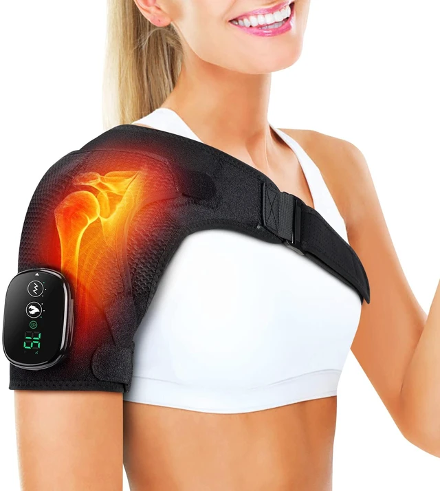 Main image of Shoulder Heating Pad with Massage, FSA Eligible Items List, Heated Shoulder Wrap for Pain Cordless, HSA Approved Products Only