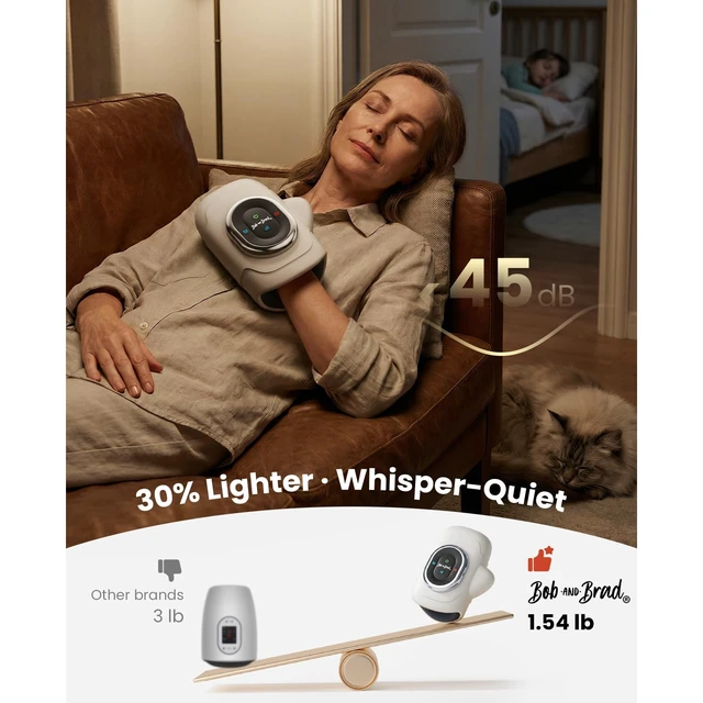 Alt view image 7 of 7 - Hand Massager with Heat and Individual Finger Compression | Upgraded 5 Intensities, FSA-HSA Eligible, Portable HandSpa Pro Hand Massager for Arthritis, Fatigue Relief, Birthday Gifts