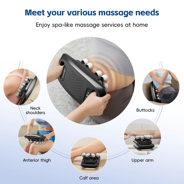 Alt view image 6 of 7 - 20-Head Massage Gun Set, Deep Tissue Percussion Massager with 9 Modes and 9 Intensities, Handheld Muscle Massager for Back, Shoulders, Legs, Foot & Body Pain Relief, Fathers Day Dad Gifts