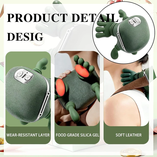 Alt view image 2 of 6 - Bionic Hand Neck and Shoulder Massager with Heat 4D Shiatsu Tissue Massager | Intelligent Simulated Human Hand Design for Relax Muscles & Relieve Arm&Leg Fatigue