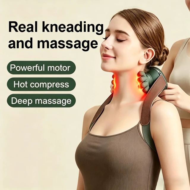 Alt view image 4 of 6 - Bionic Hand Neck and Shoulder Massager with Heat 4D Shiatsu Tissue Massager | Intelligent Simulated Human Hand Design for Relax Muscles & Relieve Arm&Leg Fatigue
