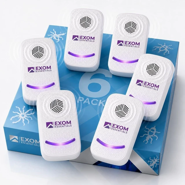 Main image of 2026 Upgraded Ultrasonic Pest Control Repeller - Indoor Plug-in ( 6 PACK ) | Mouse,Rodent,Mice,Squirrel,Bats,Insects,Bed Bugs,Ants,Fleas,Spiders,Roaches
