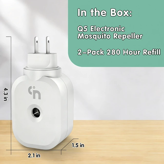 Alt view image 7 of 7 - Mosquito Repeller, Electronic Mosquito Repellent Plug in Indoor | Electric Mosquito Liquid Heater for Home, Bedroom, Office, Kitchen (White)