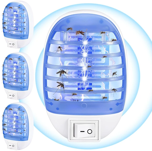 Main image of Bug Zapper Indoor Plug in Mosquito Zapper Powerful Electric Flying Insect Trap with Purple Light for Mosquitoes, Gnats, Flies- Safe Around Kids/Pets,Low Energy,Easy Clean,Compact Design,4 Pack