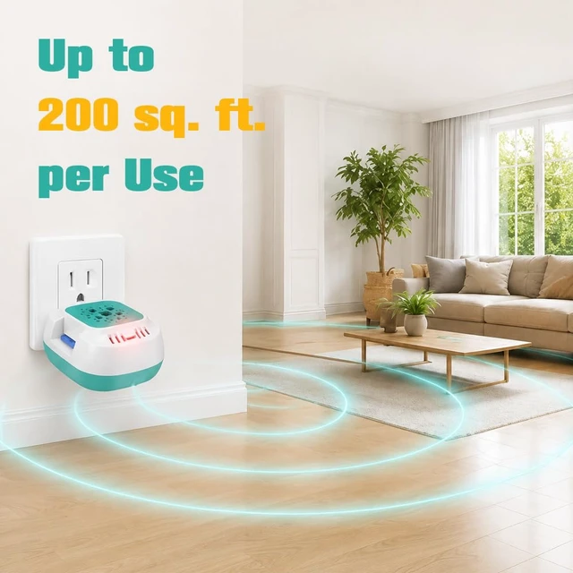 Alt view image 4 of 7 - Mosquito Repellent Indoor Use, Plug in Mosquito Repellant-30 Pcs | Mosquito Deterrent with 20' Zone, Keep Mosquito Away from Home, Bedroom