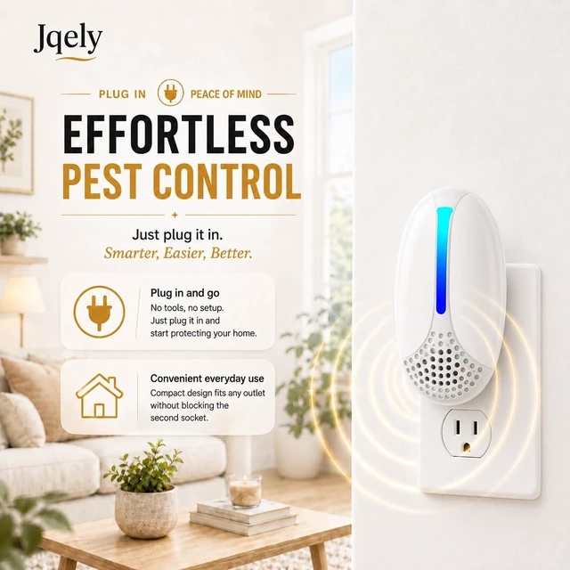 Alt view image 4 of 7 - 2026 Upgraded Ultrasonic Pest Repeller Indoor, Plug-in Mouse Traps, WHT 6P | Electronic Pest Control for Mouse, Rat, Ant, Roach, Spider, Mosquito and Bug in Home, Office, Store, Garage and Kitchen