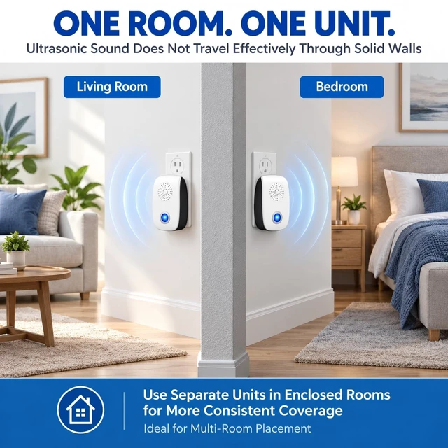 Alt view image 5 of 7 - 8 Pack Pest Repellent Ultrasonic Plug in Ultrasonic Pest Control Repeller | Electronic Mice Repellent Indoor Rodent & Insect Deterrent for Roaches,Rats,Bugs,Spiders,Mosquitoes for House,Garage,Office