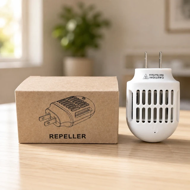 Alt view image 6 of 7 - Indoor Plug in Mosquito Repellent Device, Electric Mosquito Repellent Indoor Home Use, Mosquito Repeller for Bedroom Living Room Office Hotel Travel