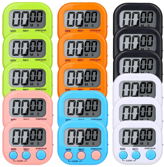 Main image of 16 Packs Digital Timer Multi-Function Electronic Timers for Classroom Small Magnetic Countdown Stopwatch Mini Loud Alarm Stop Clock for Kitchen Cooking Games Meeting Study Work Baking Sports Office