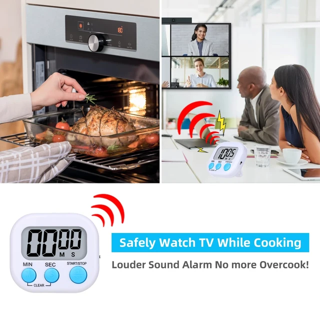 Alt view image 7 of 7 - 16 Packs Digital Timer Multi-Function Electronic Timers for Classroom Small Magnetic Countdown Stopwatch Mini Loud Alarm Stop Clock for Kitchen Cooking Games Meeting Study Work Baking Sports Office