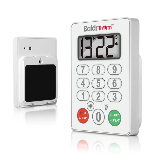 Alt view image 2 of 7 - Digital Kitchen Timer, Waterproof Magnetic Countdown Timer with Alarm | Easy Keypad Control for Cooking, Baking, Study, IP67 Waterproof for Kitchen and Shower, Strong Magnetic Back with Light