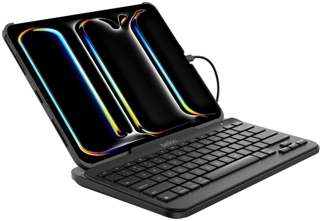 Main image of B2B130 Wired Tablet Keyboard with Stand and Lightning Connector for iPad