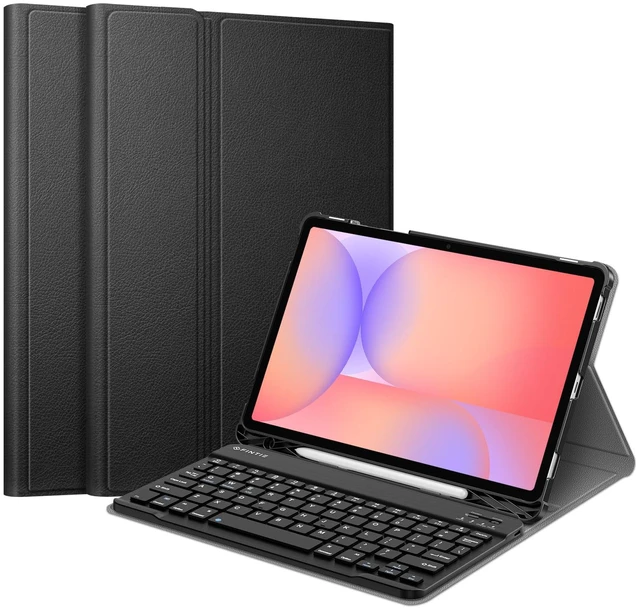 Main image of Keyboard Case for Samsung Galaxy Tab S10 Lite/S10 FE/S9 FE 5G 10.9" | 3 Adjustable Angles, Detachable Bluetooth Keyboard, Dual Protection, S Pen Holder, Work, Study & Travel, Black