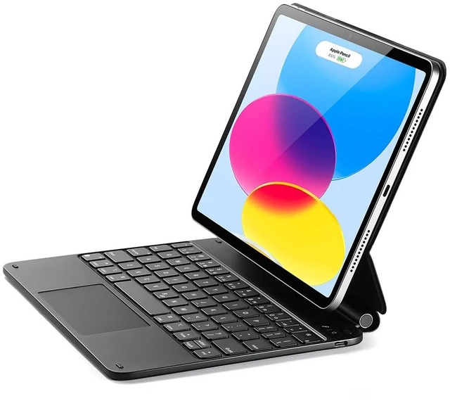 Main image of for iPad A16/10th Gen Case with Keyboard, Quick-Set Magnetic Stand | For iPad 11th, Easy-Set Cantilever Stand, Secure Magnetic Lock, Precision Multi-Touch Trackpad, Rebound Series, Black