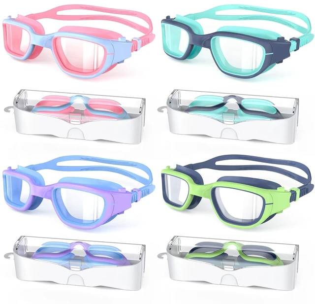 Main image of Kids Swim Goggles 6-14, Anti-Fog UV Protection | Soft Adjustable Strap, Leakproof Seal, Comfortable Fit, Durable Material, Vibrant Colors, Clear Underwater Vision