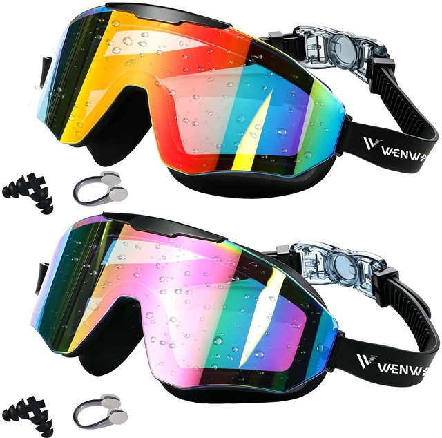 Main image of 2 Pack Kids Swim Goggles 6-16,Anti-UV Anti-Fog Wide View Swimming Goggles,Suitable for boys,girls,teenagers and adults