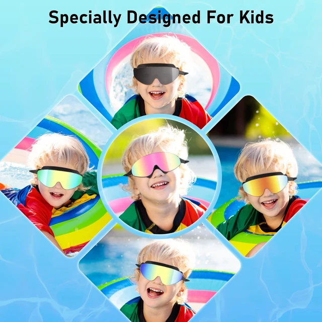 Alt view image 7 of 7 - Kids Swim Goggles, Polarized Swimming Goggles for Kids, Wide View Anti-Fog No Leaking Swim Glasses for Age 4-16