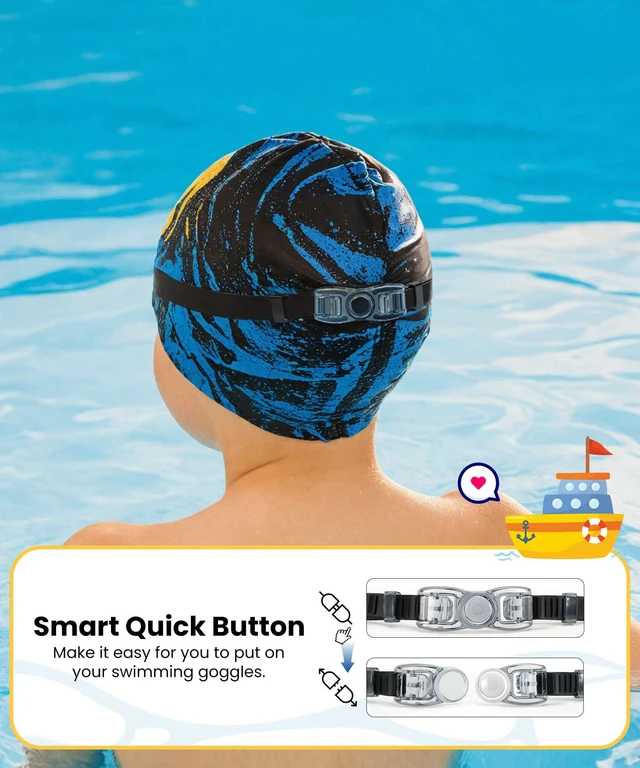 Alt view image 6 of 7 - Kids Swim Goggles, 3 Pack Swimming Goggles for Kids 4-16, Anti-Fog UV Protection Pool Glasses for Boys Girls