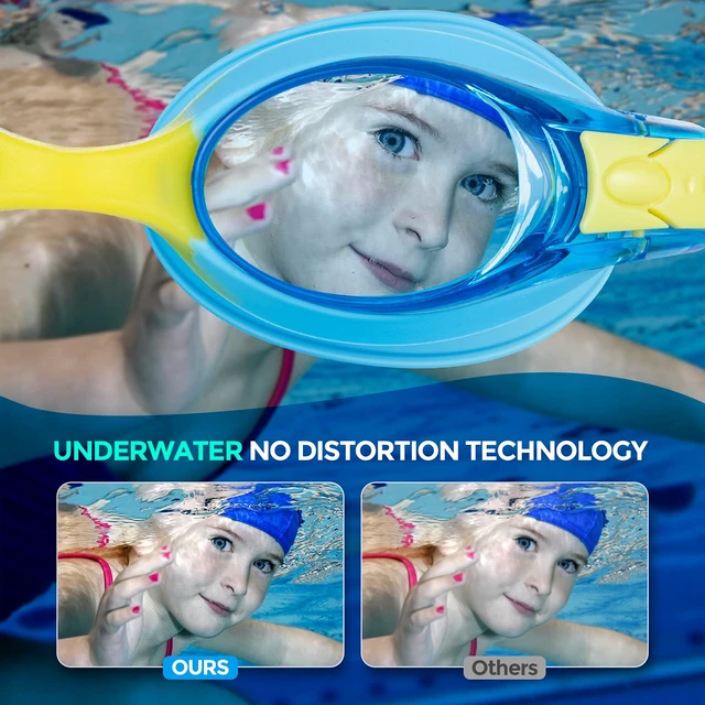Alt view image 5 of 7 - Unisex-kids swim goggles,Anti Fog goggles for kids No Leaking Clear Vision Water Pool Swimming Goggles
