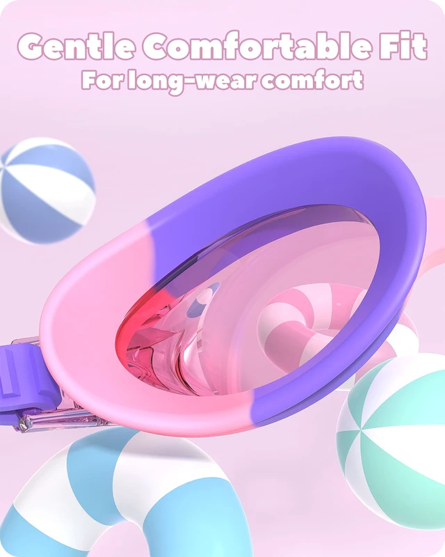 Alt view image 4 of 7 - Kids Swim Goggles, Kids Swimming Goggles Anti-fog No Leaking Girls Boys for Age 3-12