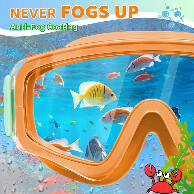 Alt view image 4 of 7 - 2 Pack Kids Swim Goggles for 3-14, Anti-Fog UV Protection Wide View Pool Goggles for Toddler Youth Boys Girls