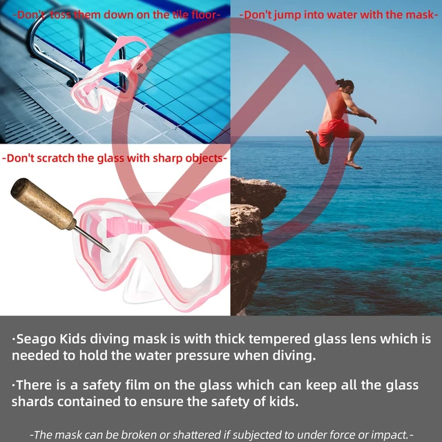 Alt view image 6 of 7 - Kids Swim Goggles with Nose Cover Anti-Fog Swimming Mask Youth 5-15 | 180° Wide View Anti-UV Clear Vision, Comfort Leakproof Soft Silicone Skirt, Underwater Pool Beach Swim Glassese for Boy Girls
