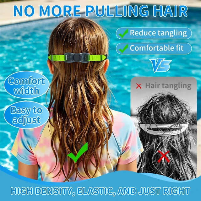 Alt view image 5 of 7 - 3 Pack Kids Swim Goggles for Ages 3-14, Anti-Fog UV Protection Swimming Goggles with Wide View Panoramic Lenses