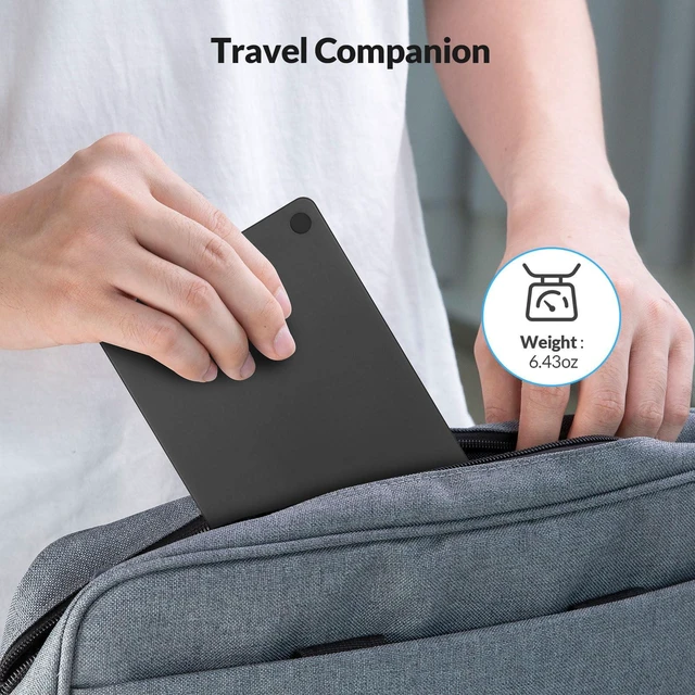 Alt view image 7 of 7 - RK808 Foldable Bluetooth Keyboard with Touchpad | Portable Rechargable Folding Bluetooth Keyboard,Mini Trackpad Travel Keyboards for iPad, iPhone, Windows, Mac, Android-Black