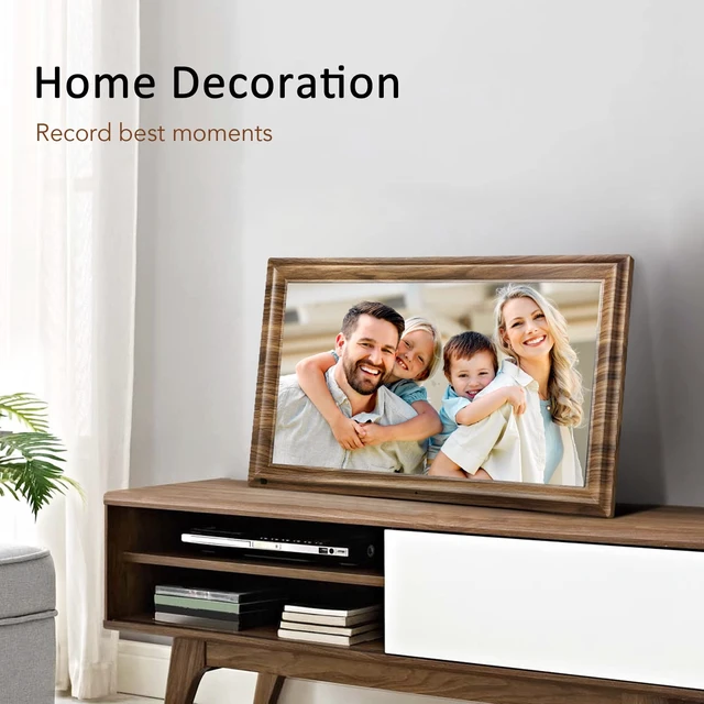 Alt view image 2 of 7 - 16 Inch Large Digital Picture Frame, Digital Photo Frame with 32GB Storage Wall Mountable, Auto-Rotate, Motion Sensor Share Photo Video via App