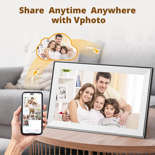 Alt view image 2 of 7 - 15.6 Inch Large WiFi Digital Picture Frame | Digital Photo Frame with 32GB Storage, 1080P Touch Screen,Share Photos/Videos Instantly via Free App Best Gifts for Mom