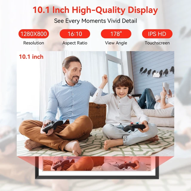 Alt view image 7 of 7 - Frameo 10.1 inch Digital Picture Frame, Smart WiFi Digital Photo Frame with 32G Memory, HD Touch Screen, Auto-Rotate, Slideshow, Easy Setup, Share Photos and Videos Anywhere(Black)