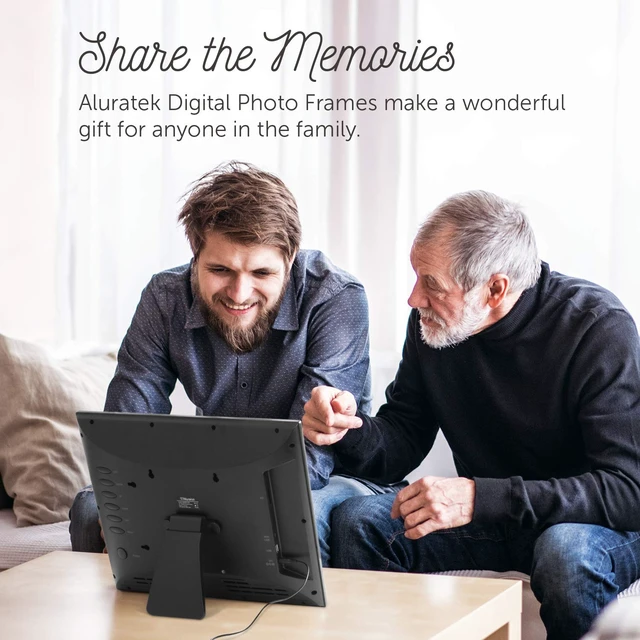 Alt view image 2 of 4 - 8 Inch LCD Digital Photo Frame with Auto Slideshow Using USB SD/SDHC (ADPF08SF) - Black