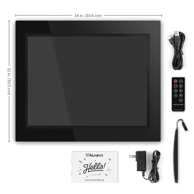 Alt view image 4 of 4 - 8 Inch LCD Digital Photo Frame with Auto Slideshow Using USB SD/SDHC (ADPF08SF) - Black