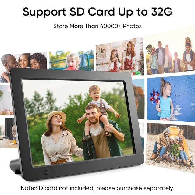 Alt view image 4 of 7 - DPF710 7" Digital Photo Frame with Ultra Slim Design; Plug in SD card or USB Flash drive and enjoy HD slideshow