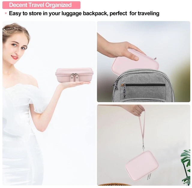 Alt view image 5 of 5 - Carrying Case for KODAK Mini 2 Retro 2x3 P210R 4PASS Portable Photo Printer/Kodak Mini Shot 2 Retro C210R 4PASS 2-in-1 Instant Digital Camera, Mesh Bag fits Film Cartridge Photo Paper, Pink